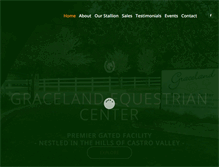 Tablet Screenshot of gracelandequestriancenter.com